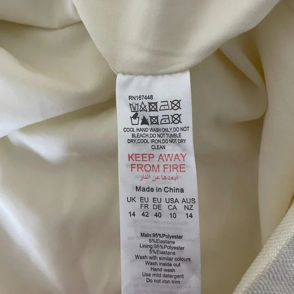 Prettylittlething cream twill out now shift dress - Picture 11 of 11